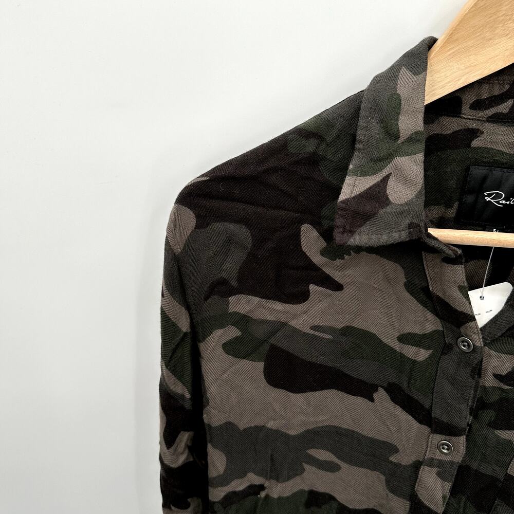 RAILS NWT Jordin Camo Button Down Shirt // S - Picture 8 of 13